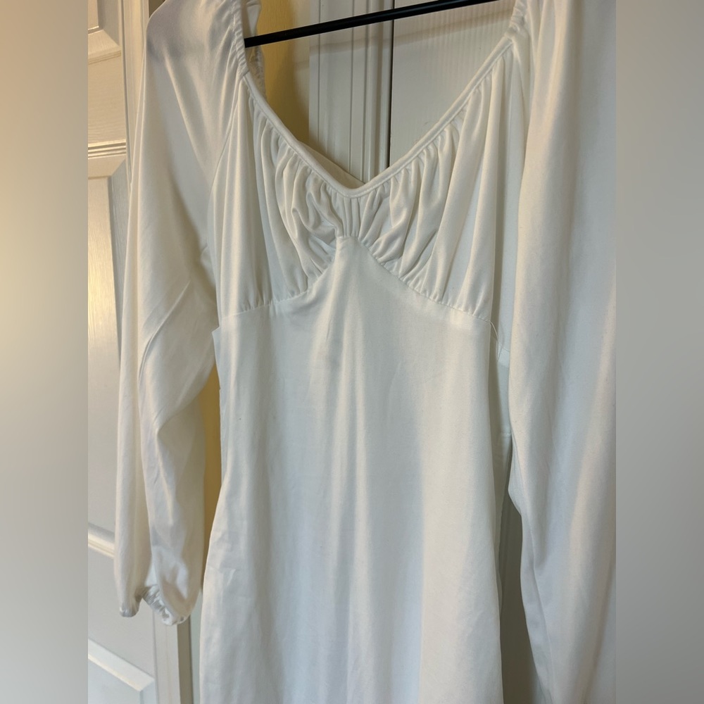 NWOT Drawstring Ruched Dress - Picture 2 of 5